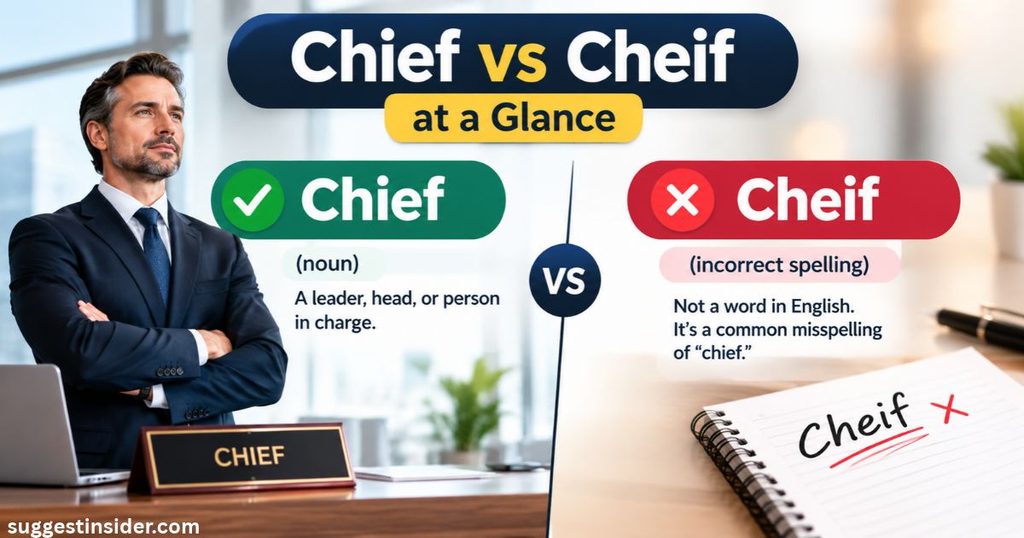 Chief vs Cheif at a Glance