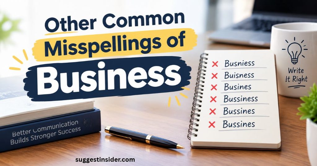 Other Common Misspellings of Business