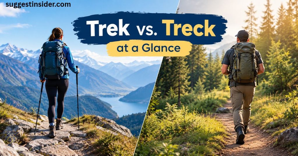 Trek vs. Treck at a Glance